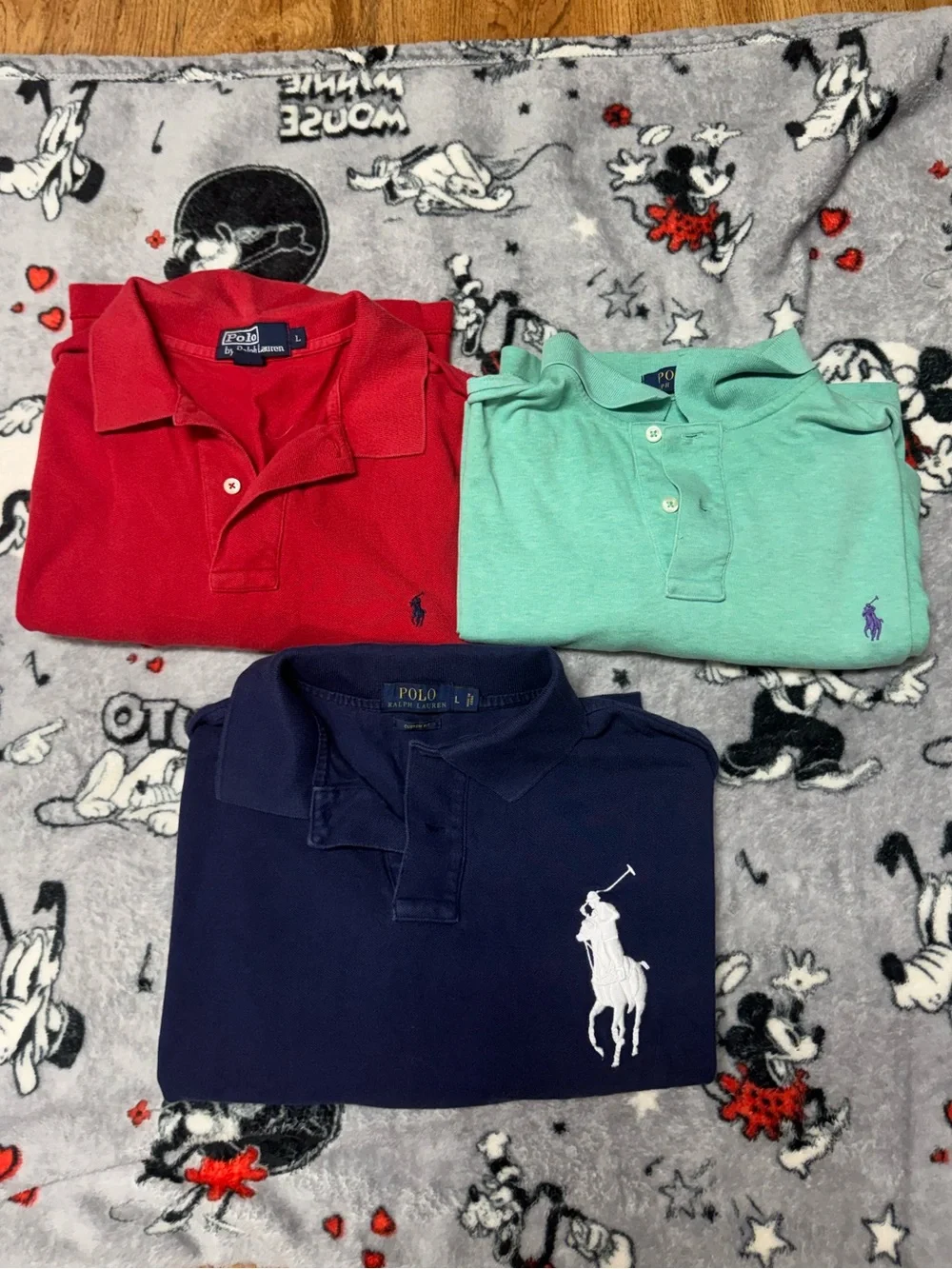 Lot of 3 Polo Ralph Lauren polo shirts
